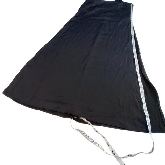 Auden Black Slip Dress Size S Features a side slit for added style and comfort - Picture 4 of 12